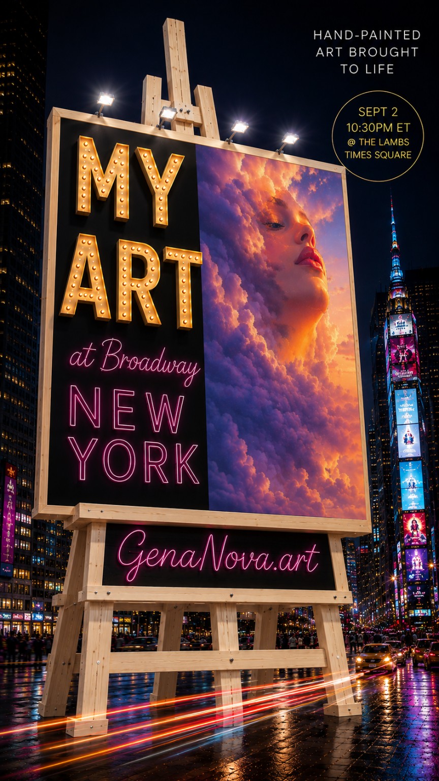 Jireh II presented on Broadway, New York